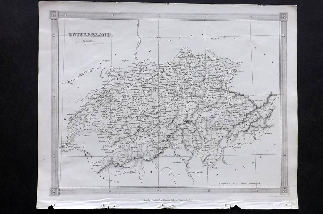 Findlay, Alex C1835 Antique Map. Switzerland (1 of 2)
