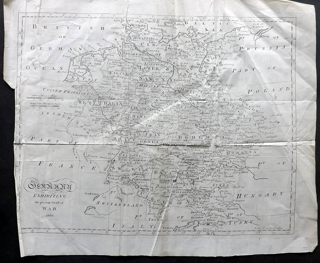 Lyttleton, George 1810 Antique Map of Germany (1 of 2)