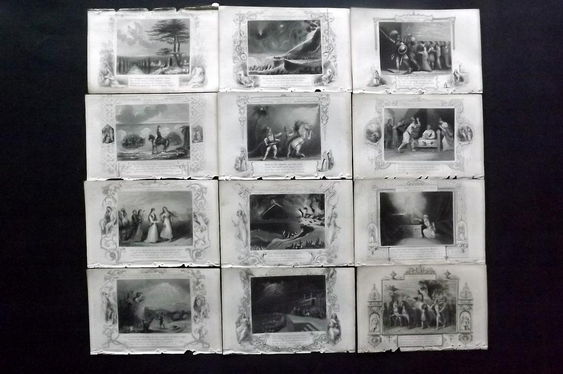 Fletcher, Alexander 1853 Lot of 12 Religious Prints (1 of 2)
