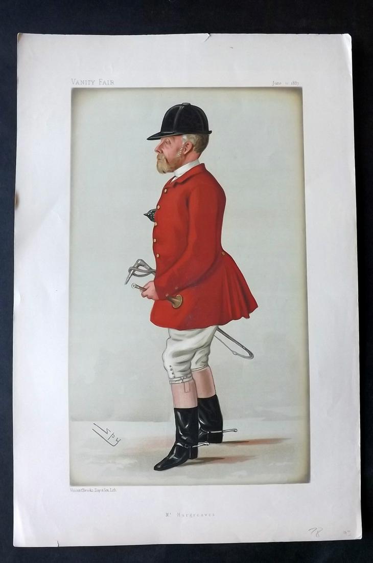 Vanity Fair Print 1887 John Hargreaves, Fox Hunter (1 of 1)