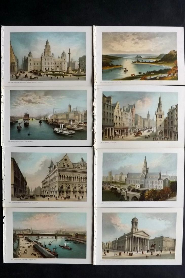 Nelson (Pub) 1896 Lot of 8 Scotland Views: Chromolithographs Published 1896, by T. Nelson and Sons, London for "Souvenir of Scotland..." Paper Size: 6 x 3.5 inch (15 x 9.5cm) Good Condition