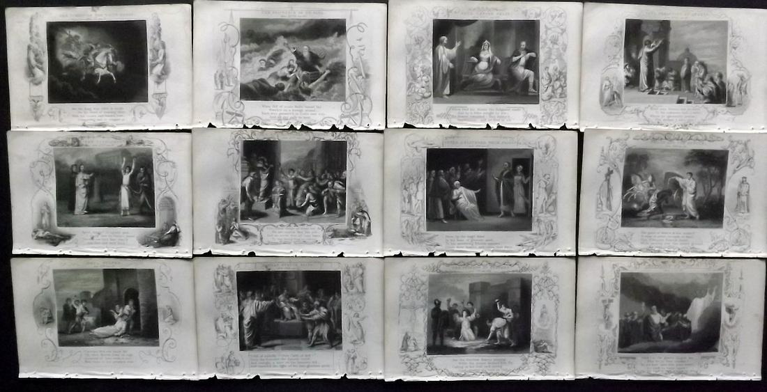Fletcher, Alexander 1853 Lot of 12 Religious Prints (1 of 2)