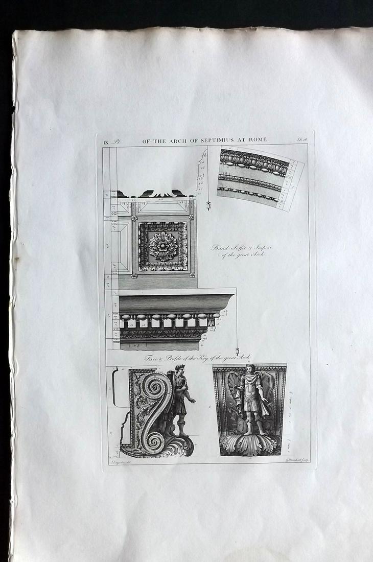 Desgodetz, Antoine 1795 LG Rome Architecture Print 18-9 (1 of 2)