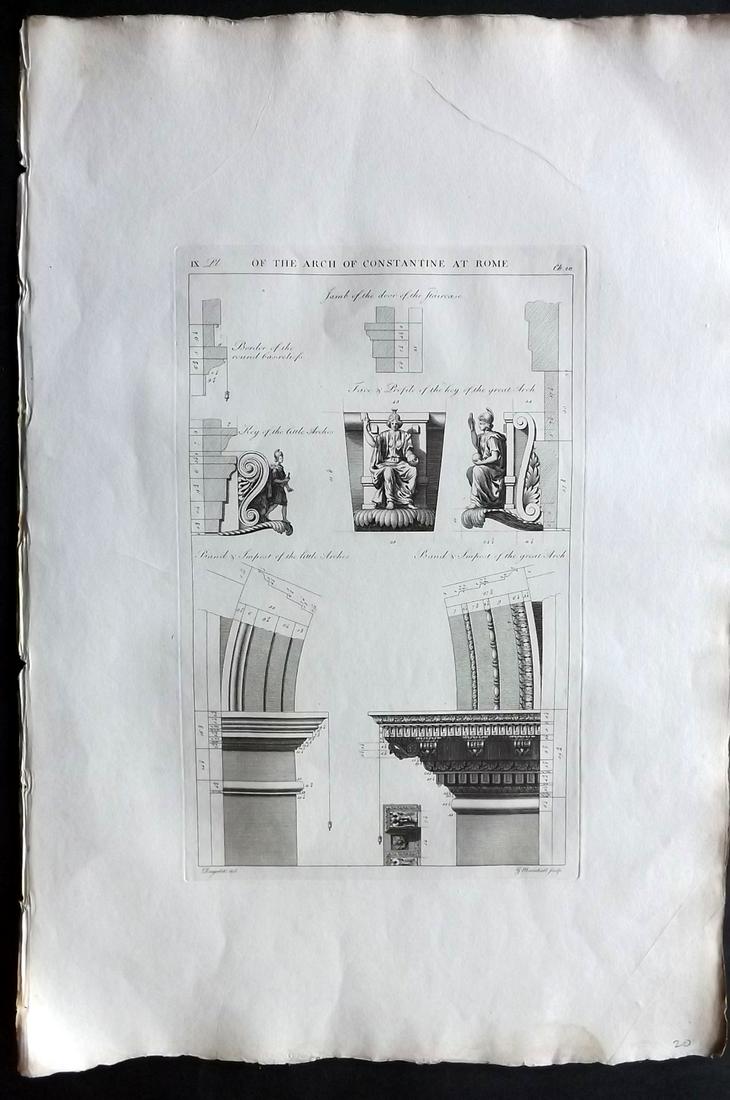 Desgodetz, Antoine 1795 LG Rome Architecture Print 20-9 (1 of 2)