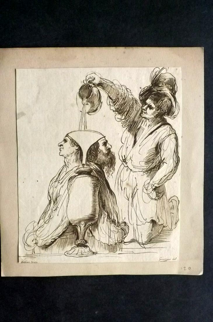 Basire, James after Guercino C1780 Etching (1 of 2)
