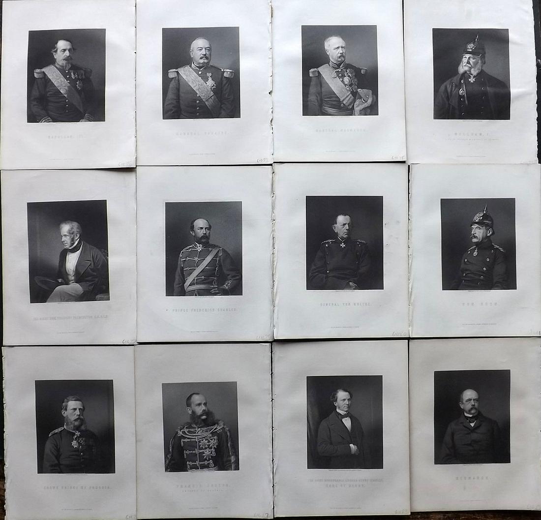 Hozier, Henry 1872 Lot 12 Franco-Prussian War Portraits (1 of 2)