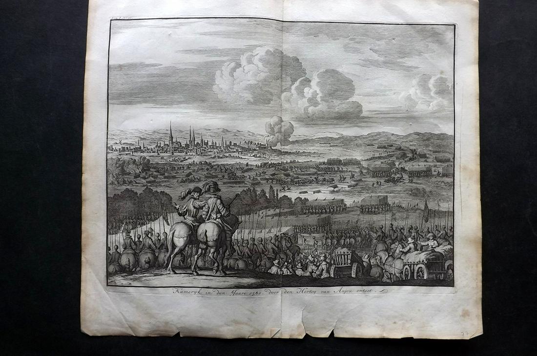 Le Clerc, Jean 1730 LG Print. Battle, Duke of Anjou (1 of 2)