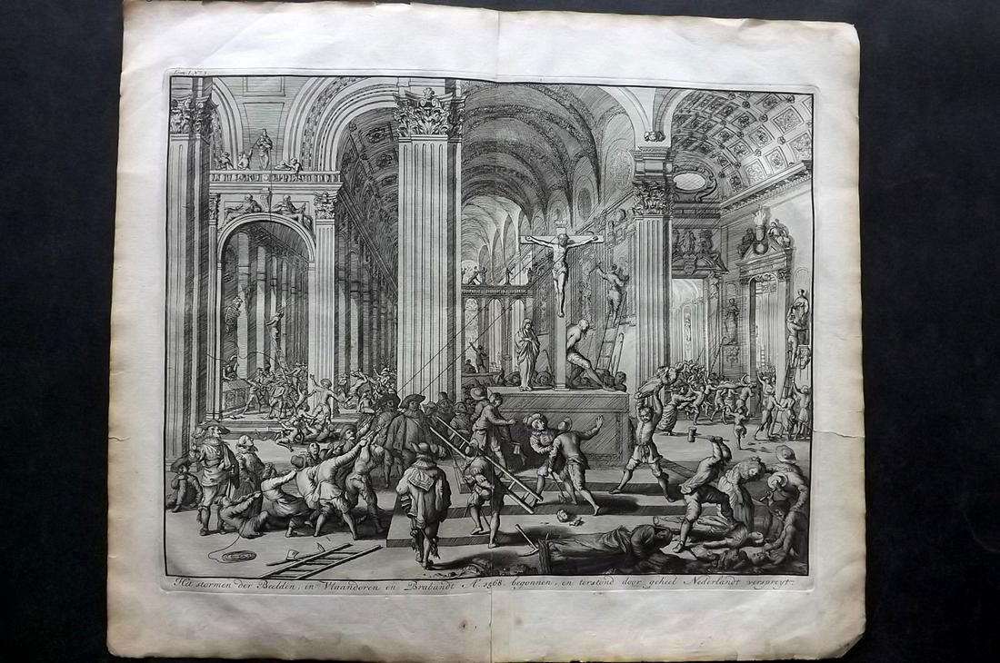 Le Clerc, Jean 1730 LG Print. Beeldenstorm, Flanders (1 of 2)