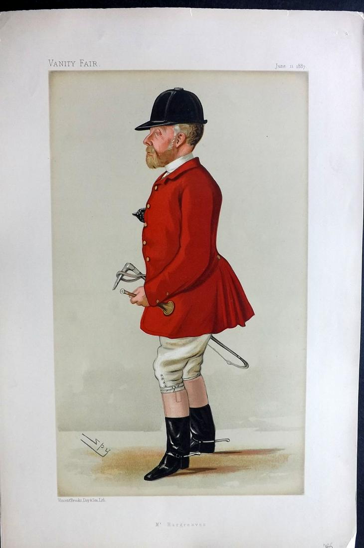 Vanity Fair Print 1887 John Hargreaves, Foxhunter (1 of 1)
