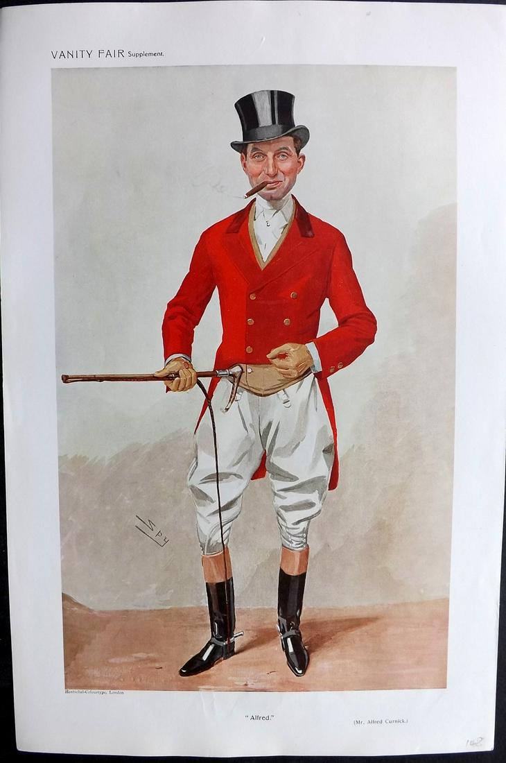 Vanity Fair Print 1909 Alfred James Curnick, Foxhunter (1 of 1)