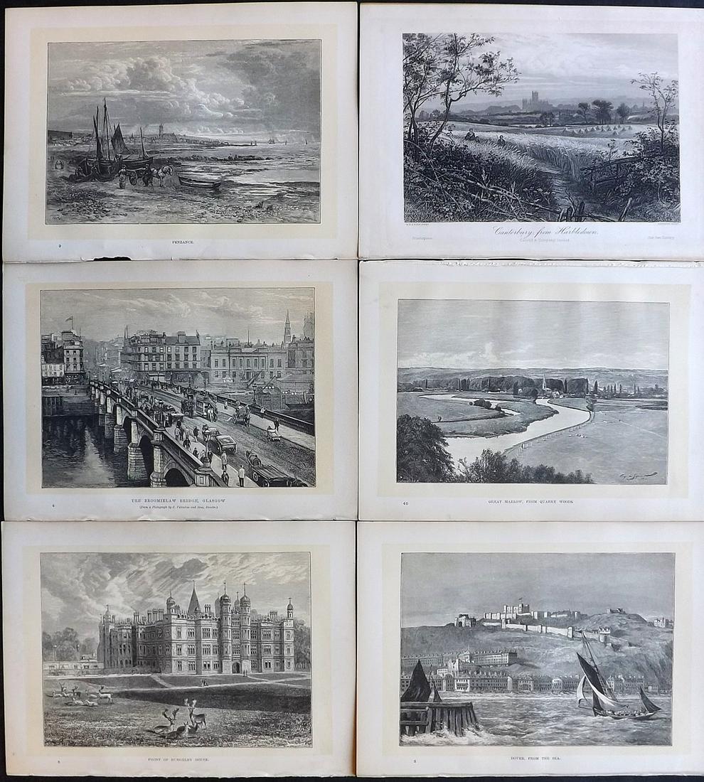 Cassell (Pub) C1890 Lot of 6 British Views (1 of 2)