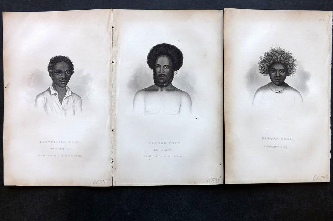 Pickering, Charles 1850 Lot of 3. Australia & Pacific (1 of 2)