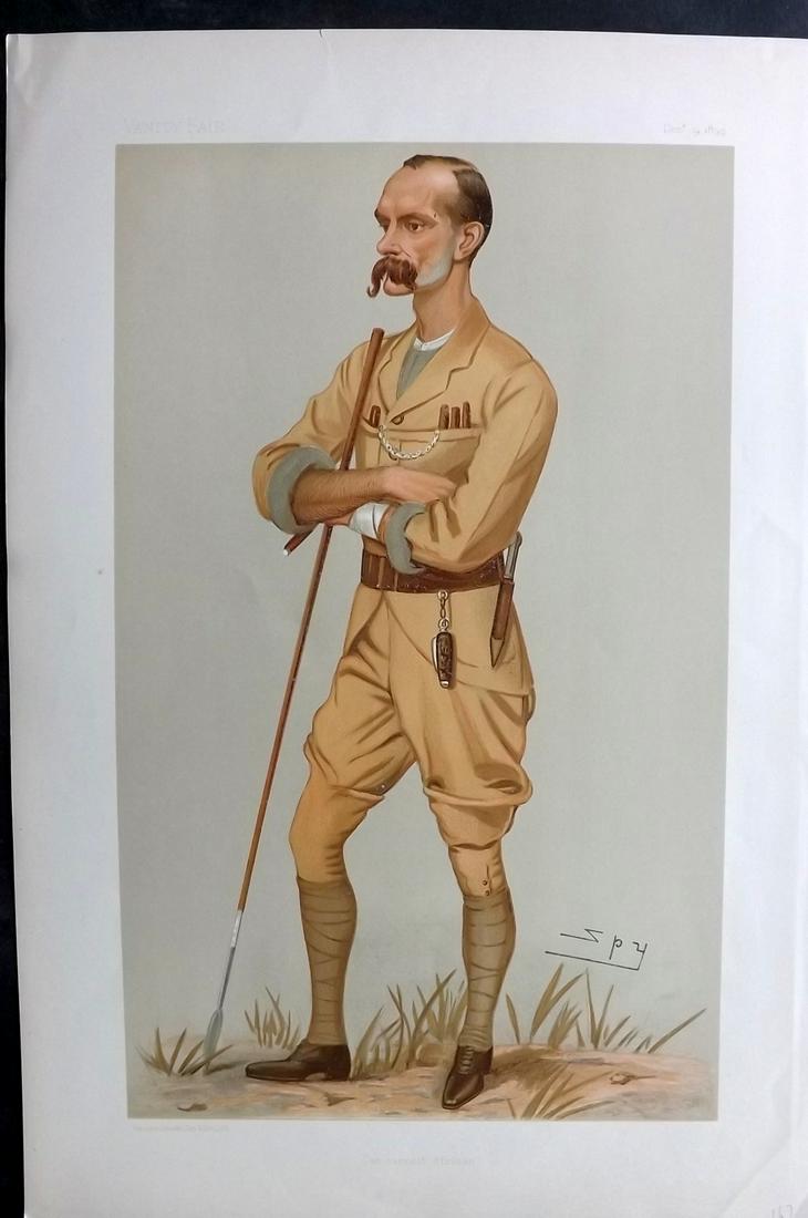 Vanity Fair Print 1895 Capt Frederick Lugard, Military (1 of 1)