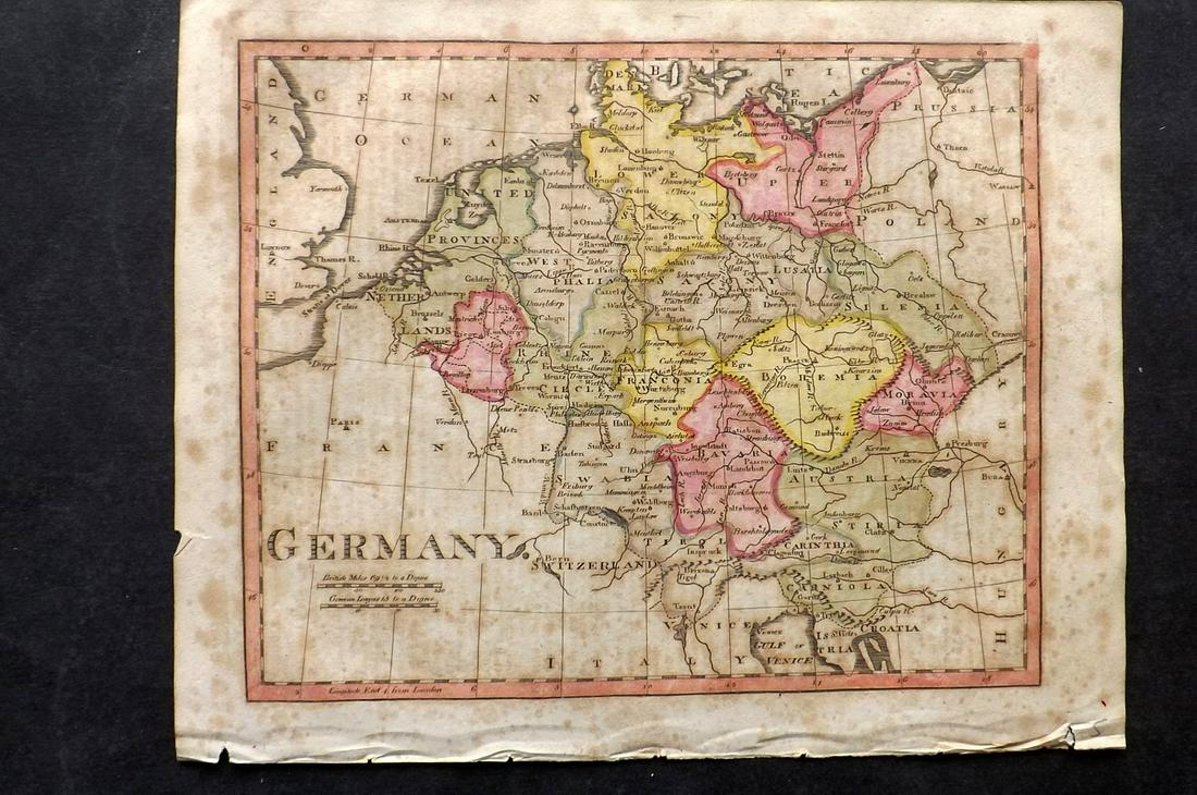Barclay, James C1800 Hand Col Map. Germany (1 of 2)