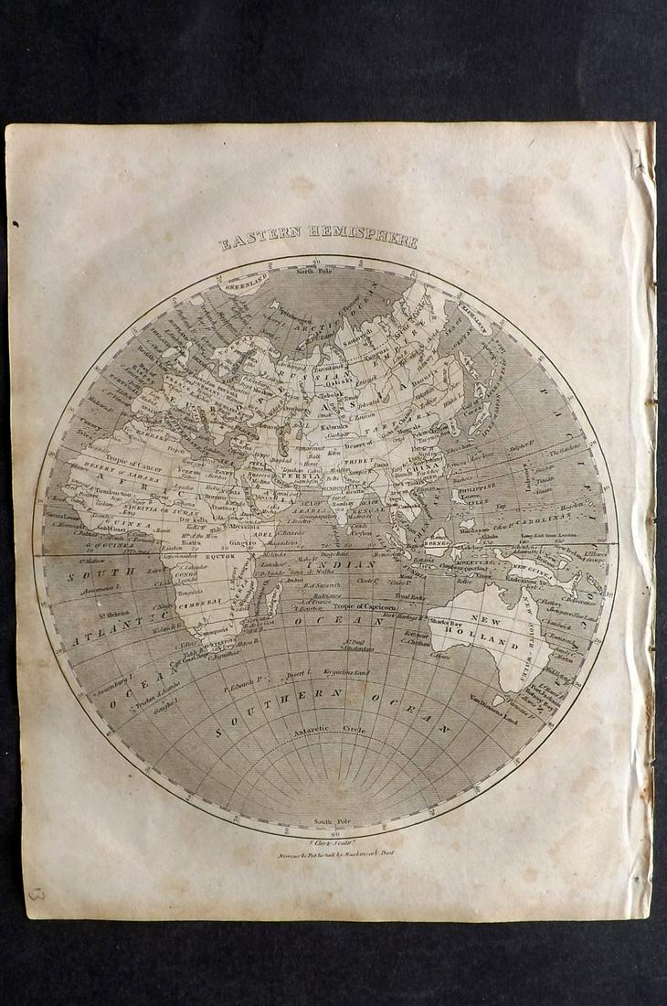 Barclay, James C1800 Map. Eastern Hemisphere (1 of 2)
