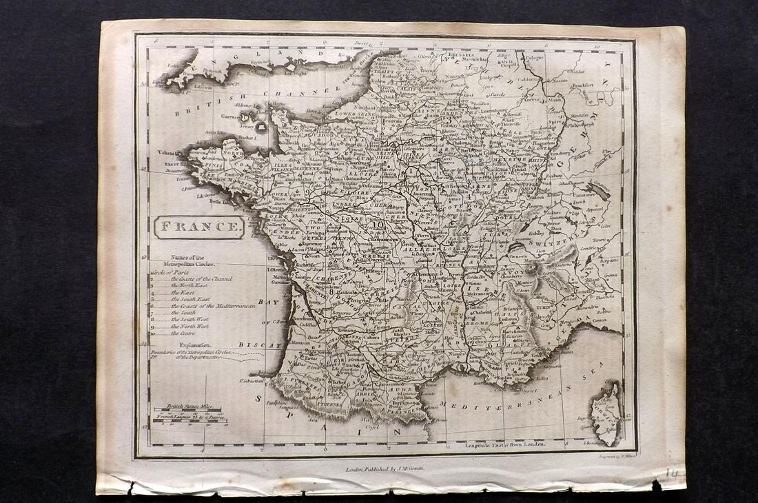 Barclay, James C1800 Map. France (1 of 2)