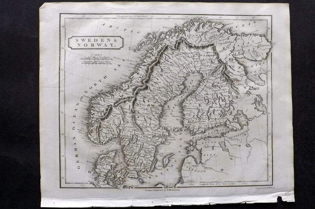 Barclay, James C1800 Map. Sweden & Norway (1 of 2)