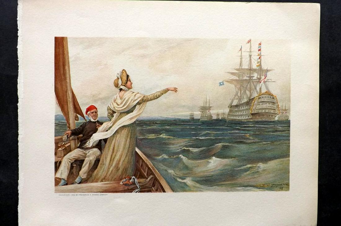 Barnes & Zogbaum 1898 Scarce Folio USA Maritime Print (1 of 2)