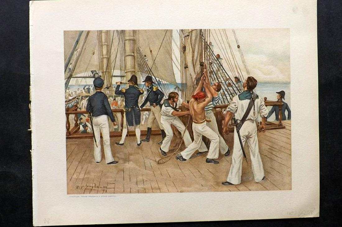 Barnes & Zogbaum 1898 Scarce Folio USA Maritime Print (1 of 2)