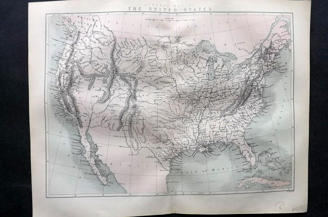 Hughes, William C1865 Map. United States (1 of 2)