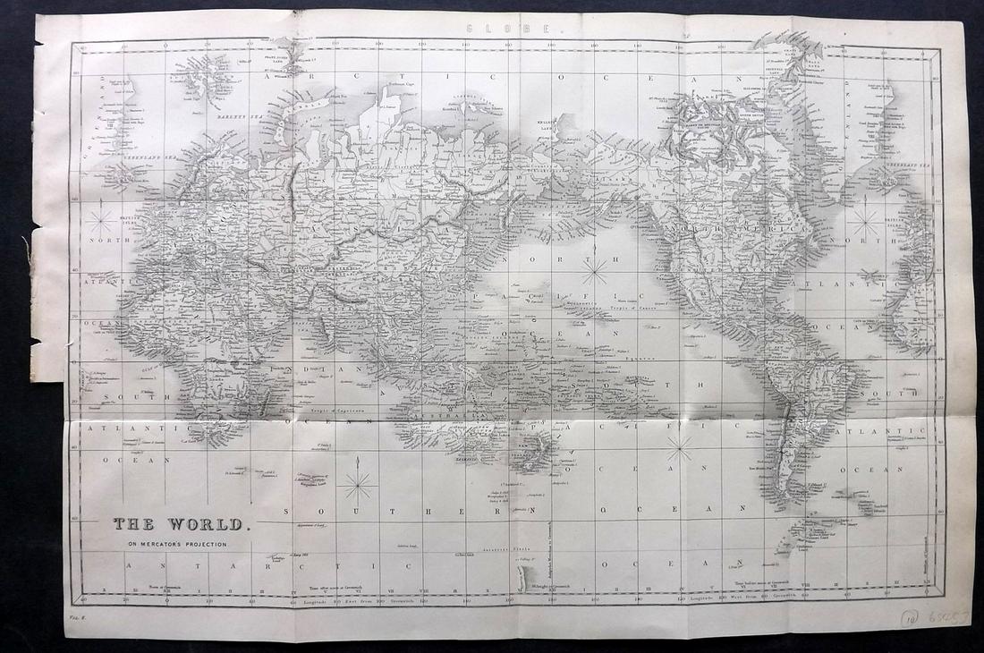 National Encyclopedia C1875 LG Map. World on Mercator (1 of 2)