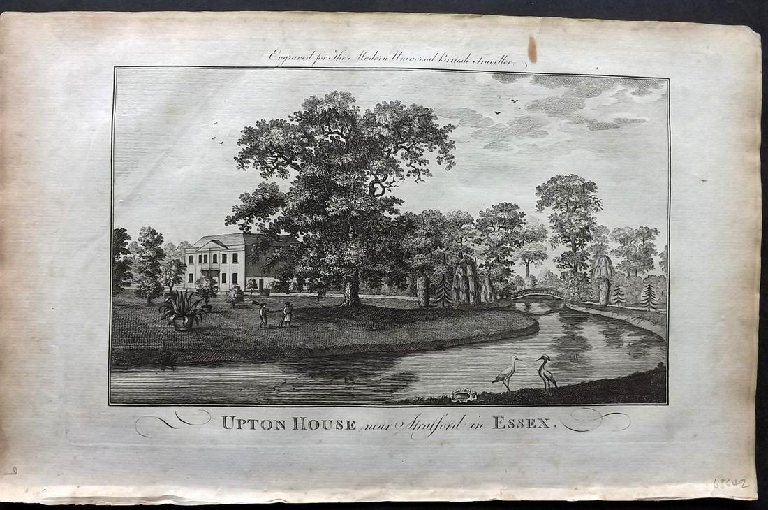 Burlington 1779 Folio British View. Upton House, Essex (1 of 2)