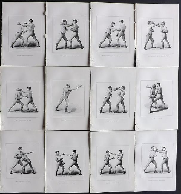 Boxing 1897 Lot of 12 Prints. Badminton Library (1 of 5)