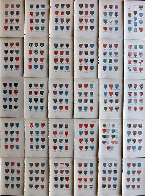 Woodward, John 1892 Lot of 30 Heraldry Prints (1 of 9)
