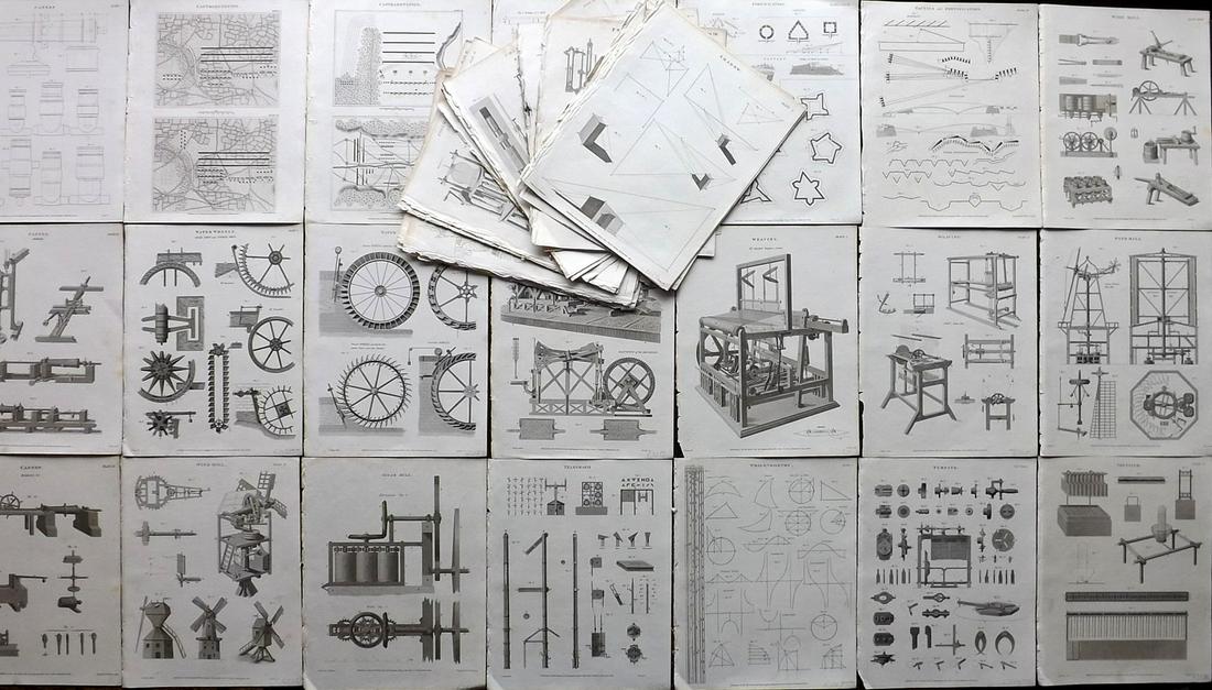 Rees, Abraham 1820 Lot of 50 Science & Tech Prints (1 of 10)