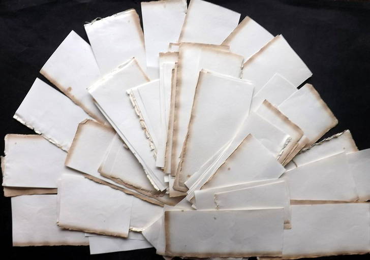 Old Paper, Bookbinding 1808 Lot of 100 Wove Sheets Mar 10, 2022