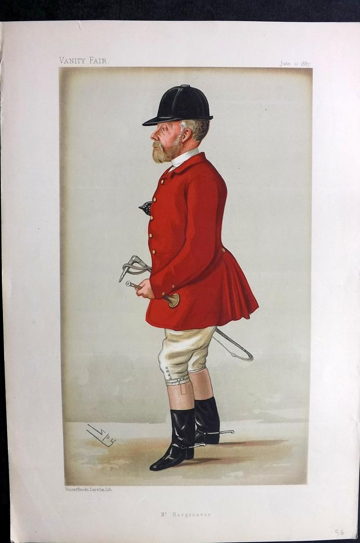 Vanity Fair Print 1887 John Hargreaves, Foxhunter (1 of 1)