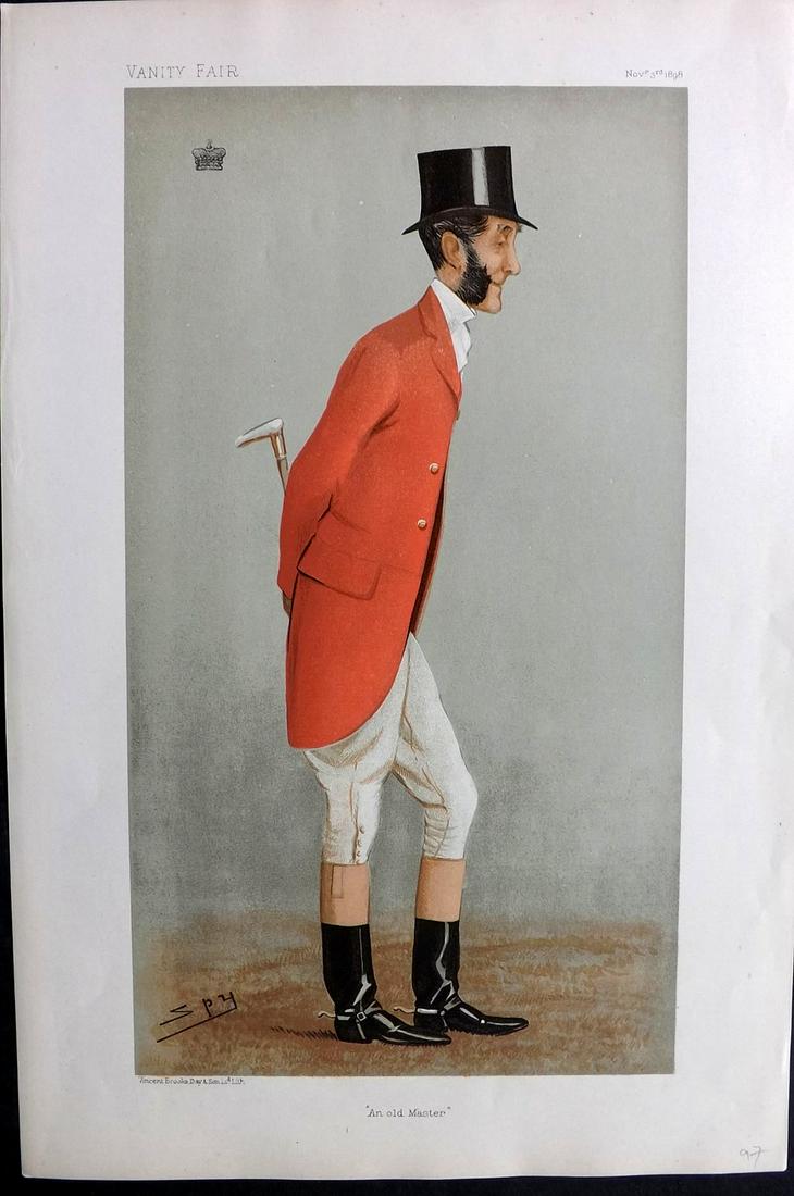 Vanity Fair Print 1898 Viscount Portman, Foxhunter (1 of 1)