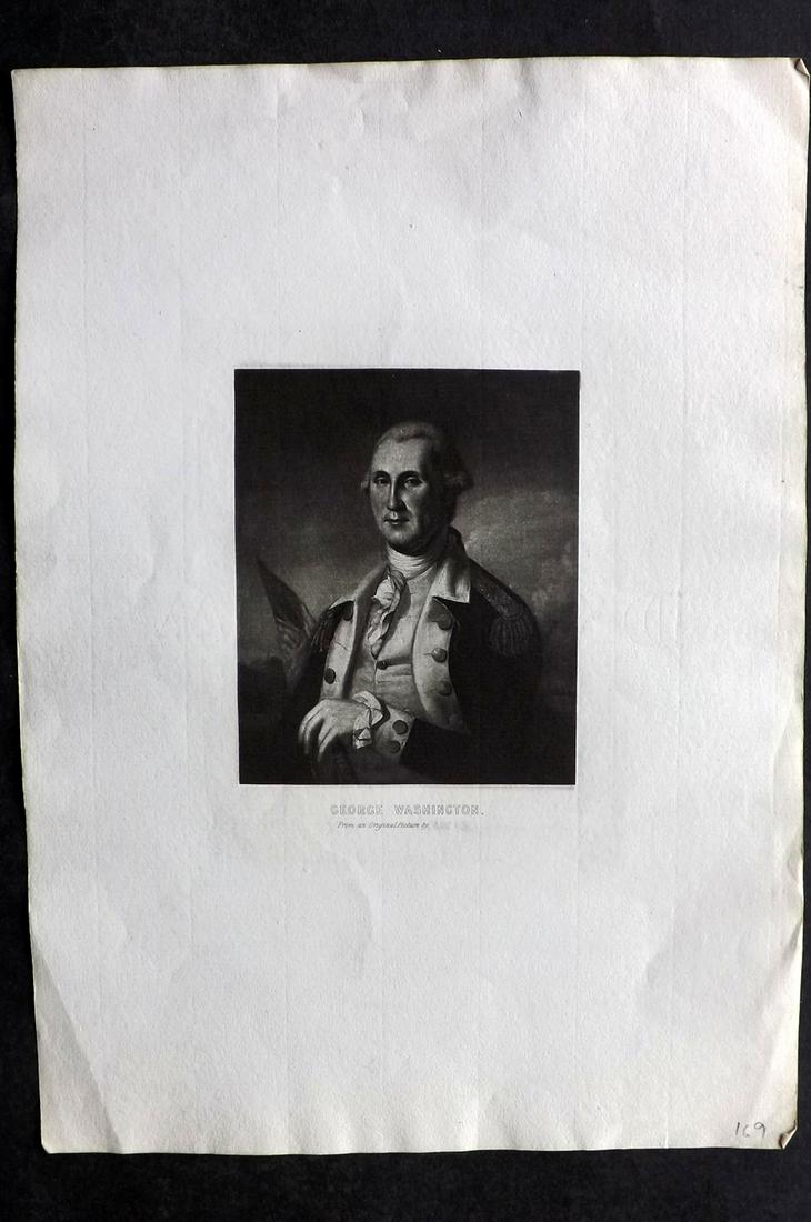 After C. W. Peale C1880 Portrait of George Washington (1 of 2)