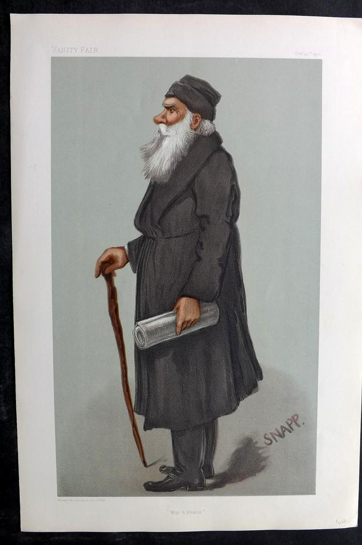 Vanity Fair Print 1901 Leo Tolstoy, Literary (1 of 1)