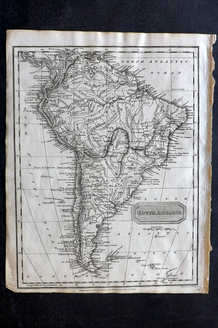 Kelly, Christopher 1816 Map. South America (1 of 2)