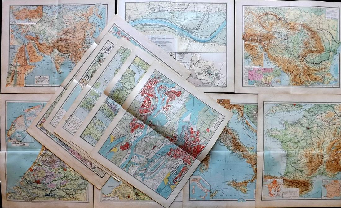 Wolters (Pub) 1932 Lot of 24 Vintage Maps (1 of 4)