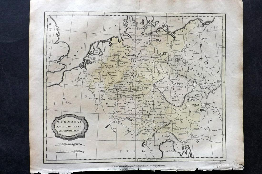 Barclay, James 1812 Hand Col Map. Germany (1 of 2)