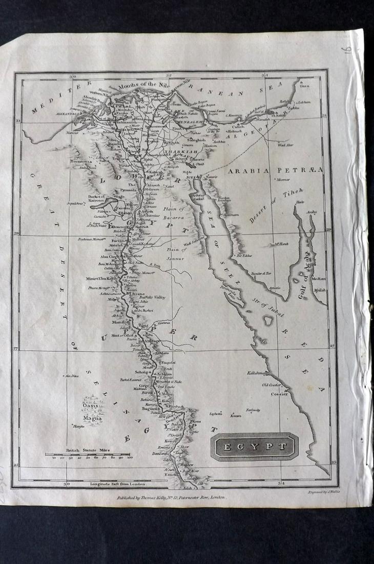 Kelly, Christopher 1816 Map. Egypt (1 of 2)