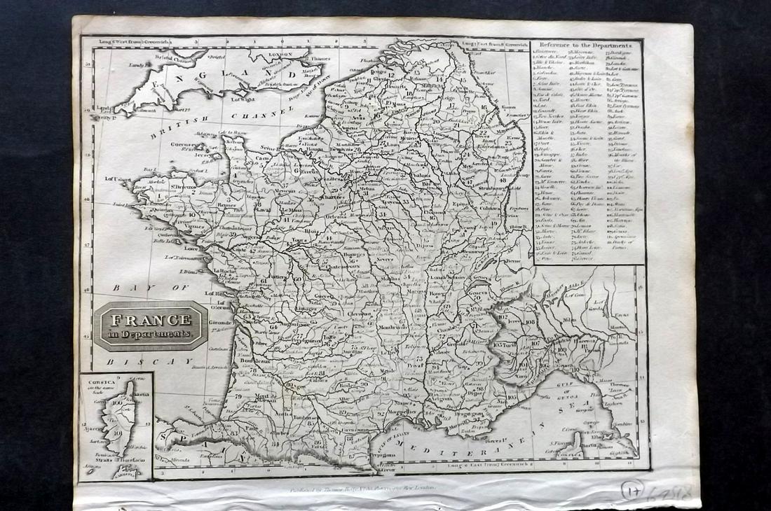 Kelly, Christopher 1816 Map. France (1 of 2)