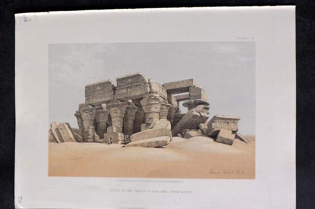 Roberts, David 1856 Print. Temple of Kom Ombo 131 (1 of 2)