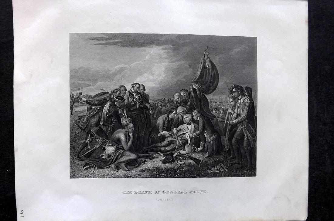Barclay, James C1845 Print. Death of Gen. Wolfe Canada (1 of 2)