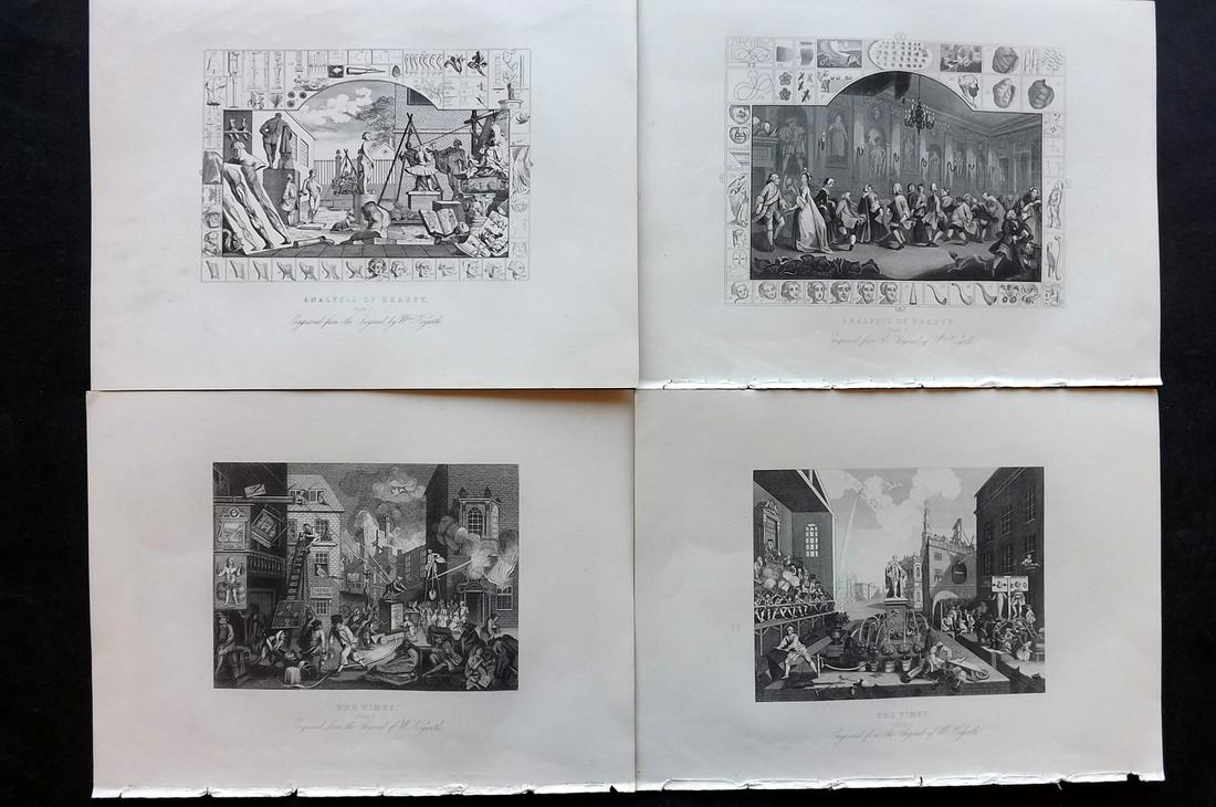 Hogarth, William C1870 Lot of 4. The Times & Analysis (1 of 2)