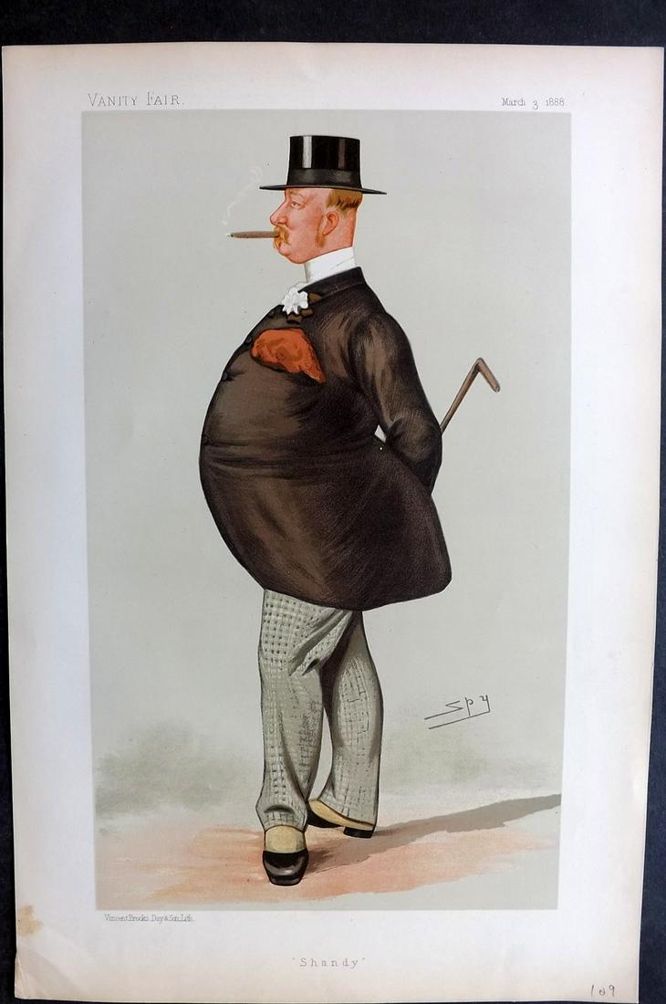 Vanity Fair Print 1888 Reginald W Chandos-Pole, Turf (1 of 1)