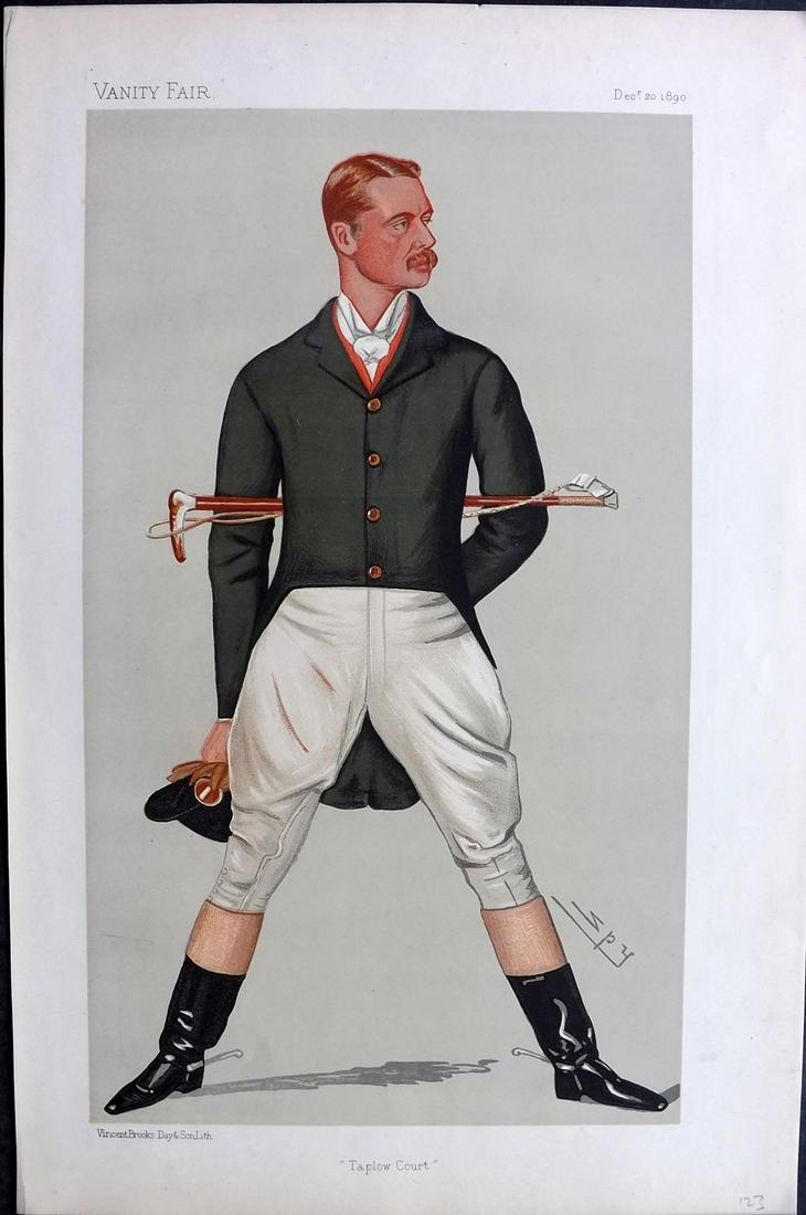 Vanity Fair Print 1890 William H. Grenfell, Sport Rider (1 of 1)