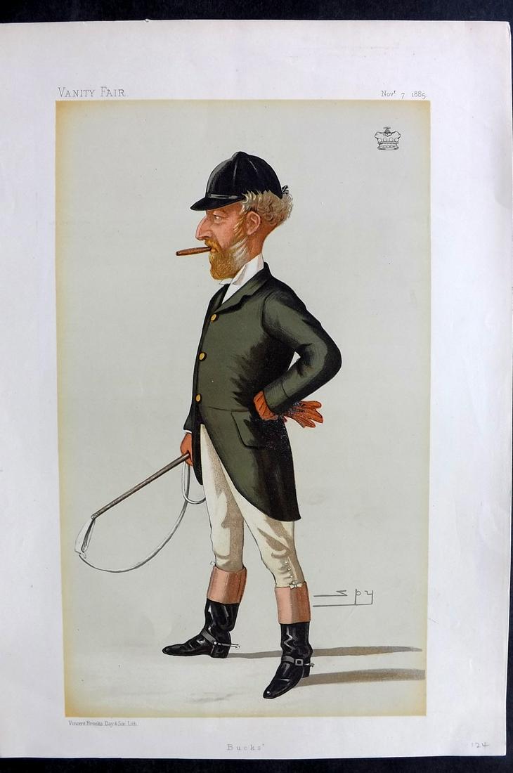 Vanity Fair Print 1885 Robert Bateson-Harvey, Foxhunter (1 of 1)