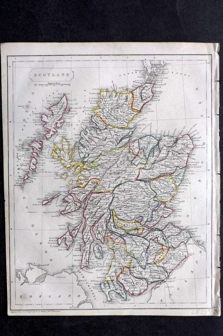Barclay & Becker C1845 Map. Scotland (1 of 2)