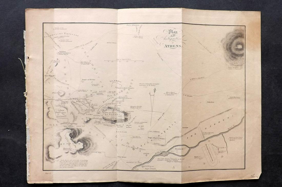 Nat. Encyclo. C1875 Map. Plan of Athens, Greece (1 of 2)