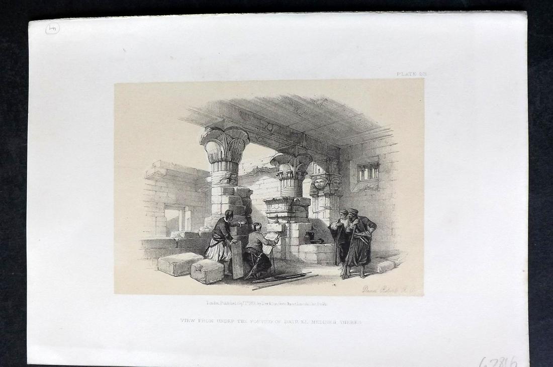 Roberts, David 1856 Print. Dayr El Midineh 201 (1 of 2)