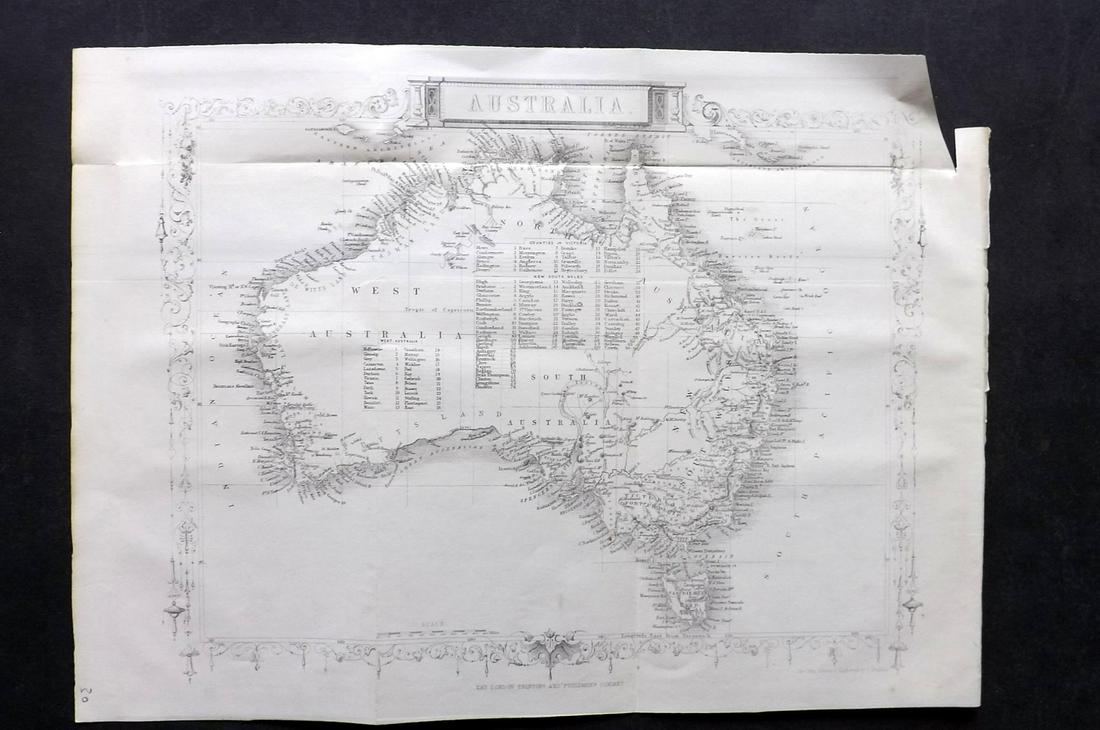 Rapkin, John 1860 Antique Map. Australia (1 of 2)