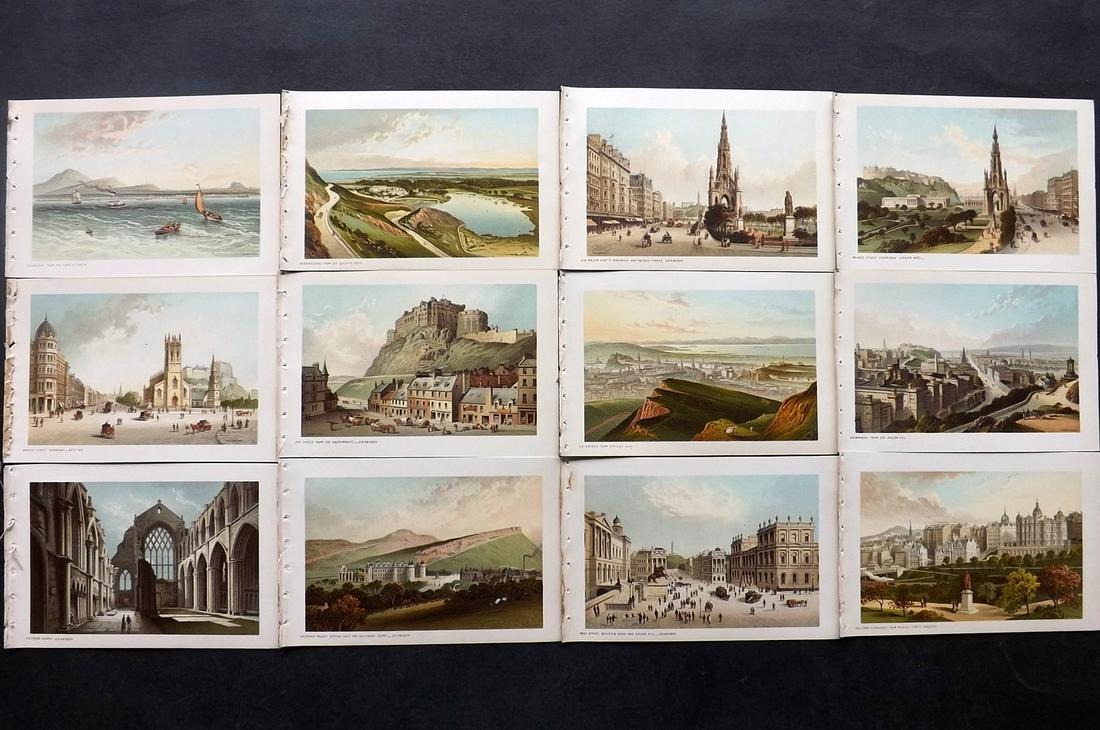 Nelson (Pub) 1896 Lot of 12 Scotland Views: Chromolithographs Published 1896, by T. Nelson and Sons, London for "Souvenir of Scotland..." Paper Size: 6 x 3.5 inch (15 x 9.5cm) Good Condition